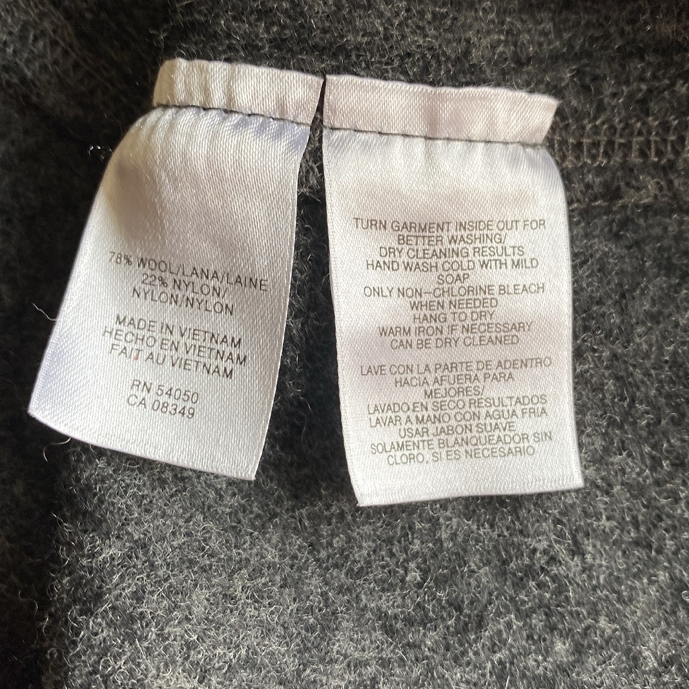 Jones New York Gray Wool Sweater Blazer Size XL - Picture 8 of 8